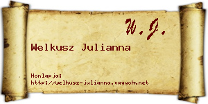 Welkusz Julianna névjegykártya