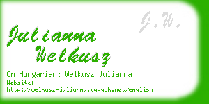 julianna welkusz business card